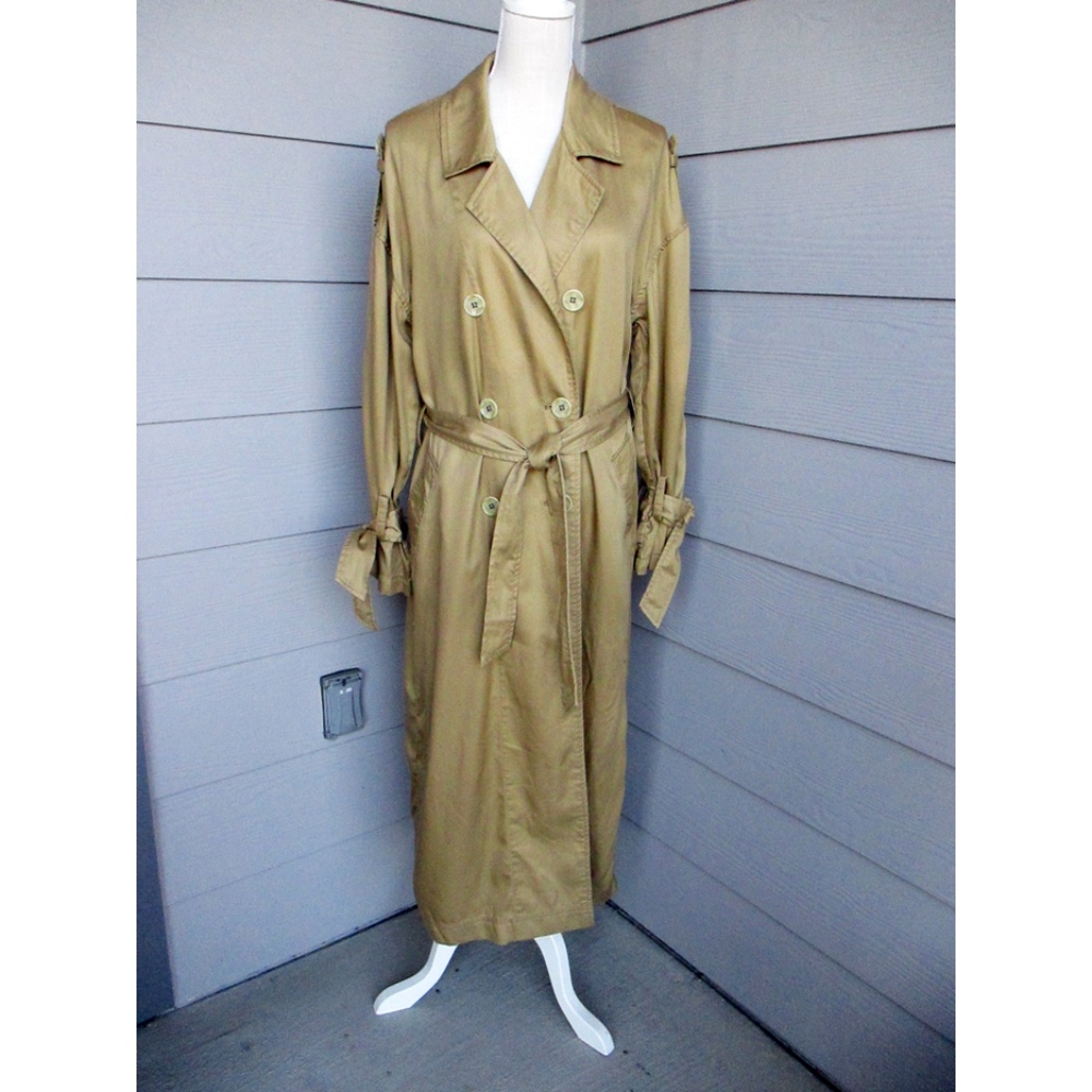 Free People Tied Up Trench XS BNWOT Camel - Picture 5 of 8